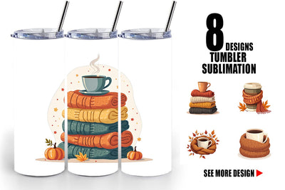 Tumbler Cozy Coffee Weather Sublimation artnoy 