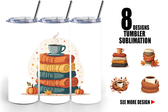 Tumbler Cozy Coffee Weather Sublimation artnoy 