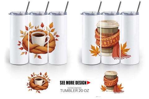 Tumbler Cozy Coffee Weather Sublimation artnoy 