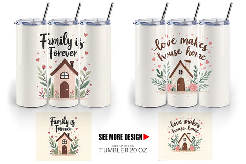 Tumbler Cozy Family and Friends Quotes Sublimation artnoy 