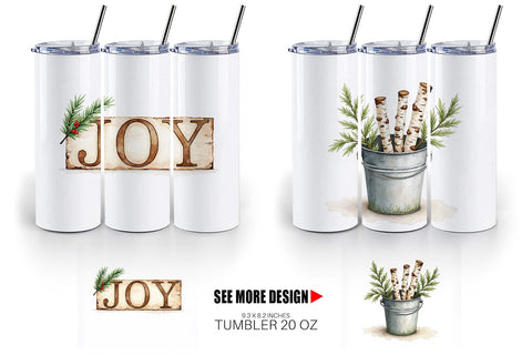 Tumbler Cozy Farmhouse Christmas Sublimation artnoy 