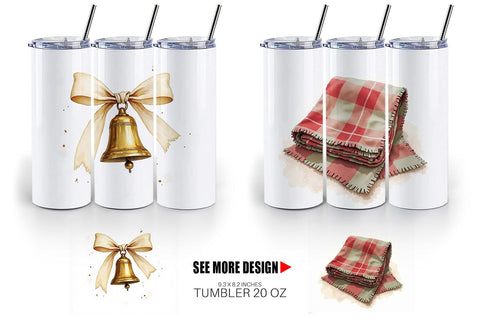 Tumbler Cozy Farmhouse Christmas Sublimation artnoy 