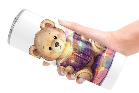 Tumbler Cozy Night Teddy Bear Picnic Sublimation artnoy 