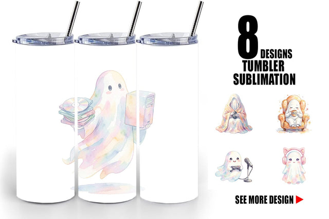 Tumbler Cozy PC Gamer Ghost Sublimation artnoy 