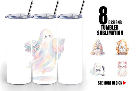 Tumbler Cozy PC Gamer Ghost Sublimation artnoy 