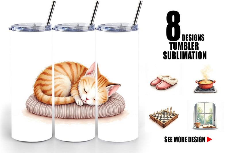 Tumbler Cozy Rainy Day Sublimation artnoy 