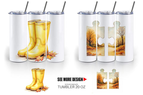 Tumbler Cozy Rainy Day Sublimation artnoy 