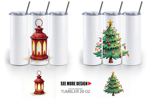 Tumbler Cozy Retro Christmas Sublimation artnoy 
