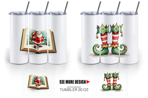 Tumbler Cozy Retro Christmas Sublimation artnoy 