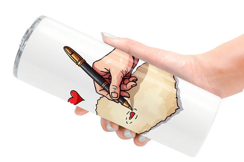 Tumbler Cozy Valentine Moments Watercolor Illustrations Sublimation artnoy 