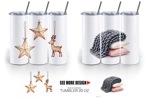 Tumbler Cozy Winter Home Decor Sublimation artnoy 