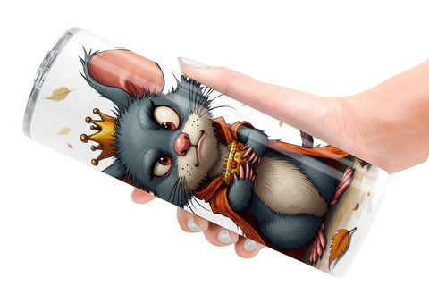 Tumbler Cranky Mouse King Mayhem Sublimation artnoy 