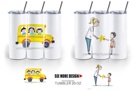 Tumbler Crayon Adventures Sublimation artnoy 