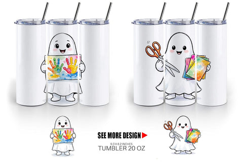 Tumbler Creative Art Teacher Ghost Sublimation artnoy 
