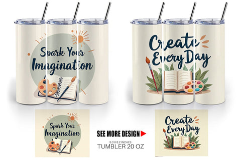 Tumbler Creative Pursuit Quotes Sublimation artnoy 