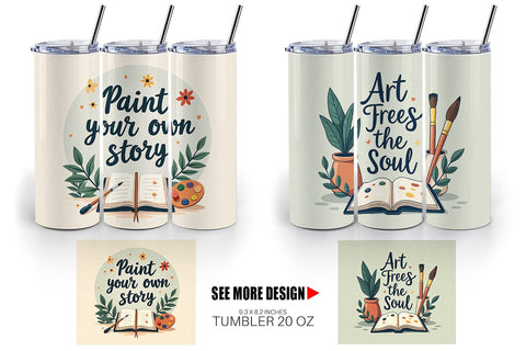 Tumbler Creative Pursuit Quotes Sublimation artnoy 