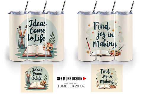 Tumbler Creative Pursuit Quotes Sublimation artnoy 
