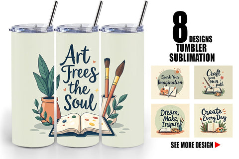 Tumbler Creative Pursuit Quotes Sublimation artnoy 