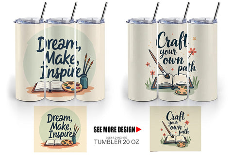 Tumbler Creative Pursuit Quotes Sublimation artnoy 