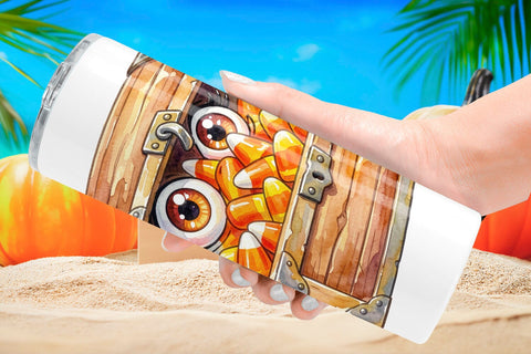 Tumbler Creepy Coastal Summerween Sublimation artnoy 