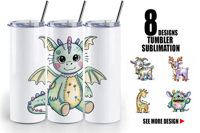 Tumbler Creepy Cute Pastel Halloween Sublimation artnoy 