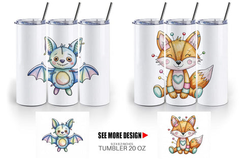 Tumbler Creepy Cute Pastel Halloween Sublimation artnoy 