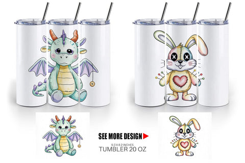 Tumbler Creepy Cute Pastel Halloween Sublimation artnoy 