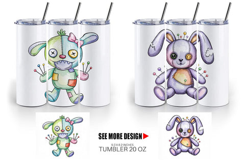 Tumbler Creepy Cute Pastel Halloween Sublimation artnoy 