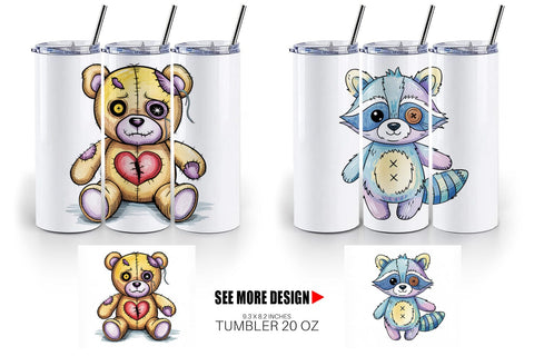 Tumbler Creepy Cute Pastel Halloween Sublimation artnoy 
