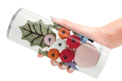 Tumbler Crochet Christmas Sublimation artnoy 