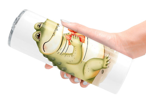 Tumbler Crocodile Wildlife Sublimation artnoy 