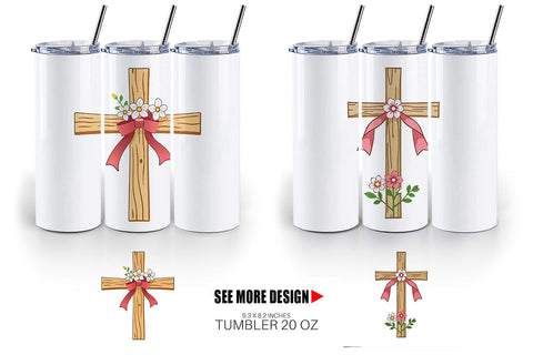 Tumbler Cross Sublimation artnoy 
