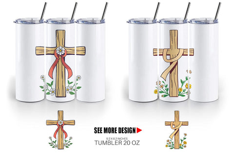 Tumbler Cross Sublimation artnoy 