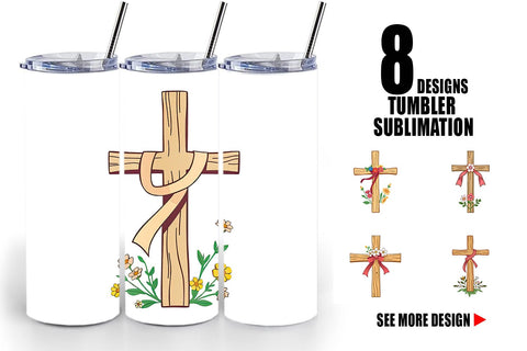 Tumbler Cross Sublimation artnoy 