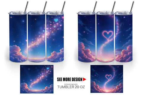 Tumbler Cupid Sky Sublimation artnoy 