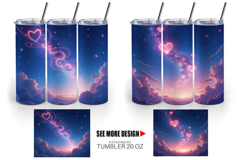 Tumbler Cupid Sky Sublimation artnoy 