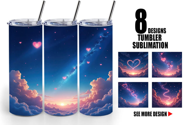 Tumbler Cupid Sky Sublimation artnoy 