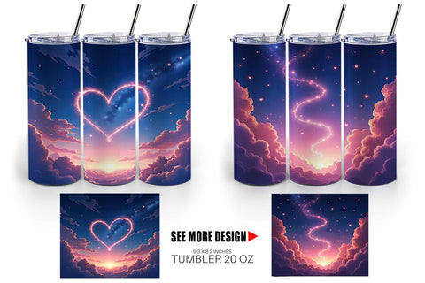 Tumbler Cupid Sky Sublimation artnoy 