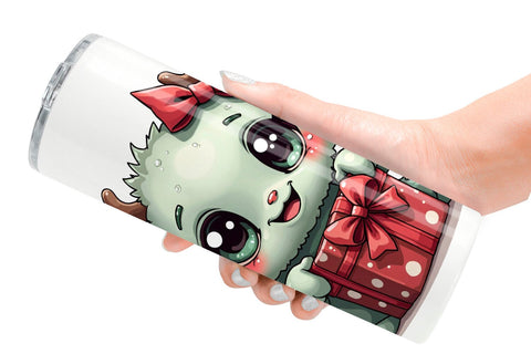 Tumbler Cute Christmas Creatures Sublimation artnoy 