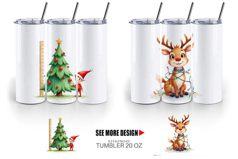 Tumbler Cute Christmas Crew Sublimation artnoy 