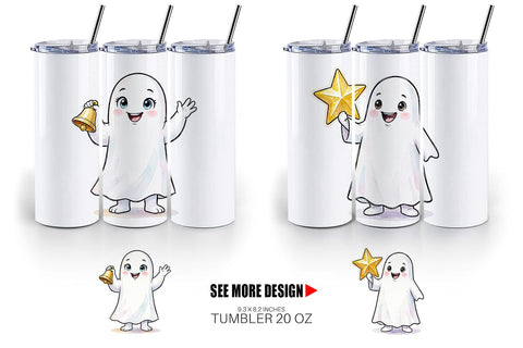 Tumbler Cute Classroom Teacher Ghost Sublimation artnoy 