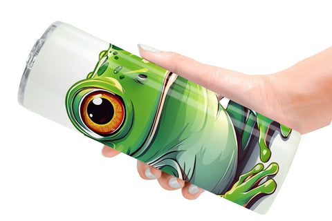 Tumbler Cute Frog Sublimation artnoy 