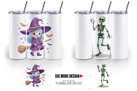 Tumbler Cute Halloween Sublimation artnoy 