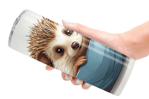 Tumbler Cute Hedgehog Sublimation artnoy 