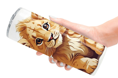Tumbler Cute Lion Sublimation artnoy 