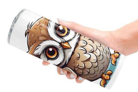 Tumbler Cute Owl Sublimation artnoy 