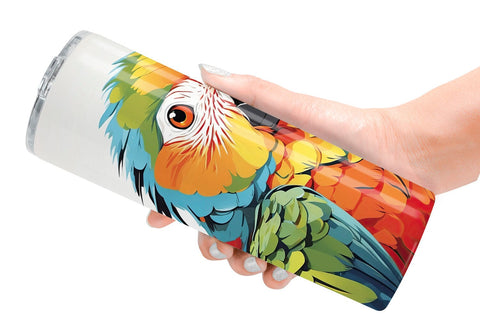 Tumbler Cute Parrot Sublimation artnoy 