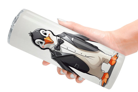 Tumbler Cute Penguin Sublimation artnoy 