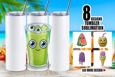Tumbler Cute Summerween Treats Sublimation artnoy 