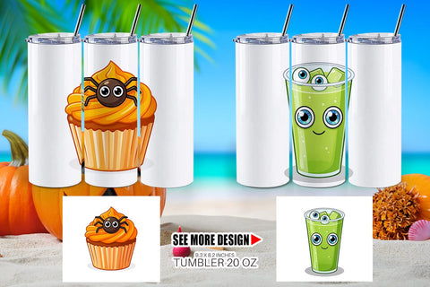 Tumbler Cute Summerween Treats Sublimation artnoy 